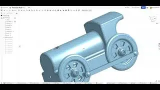 Onshape MiniTrain Assembly of the Wheels Axle Pegs and Linkage Arm Peg