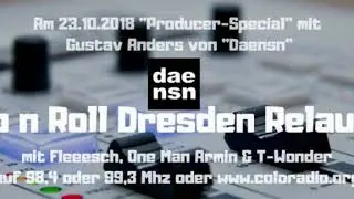 Rap n Roll Dresden  - Radiosendung mit Studiogast Gustav Anders (ehemals DAENSN-Band) vom 23.10.2018