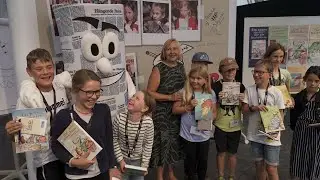 Ute Krause bei der Kinder-Pressekonferenz der Heilbronner Stimme in Eppingen