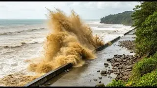 YESTERDAY NIGHT, A 20-METER TSUNAMI HIT ISRAEL‼️ Tens of Thousands of Victims