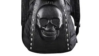 Men Backpacks Skeleton head