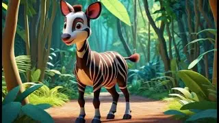 Okapi Tongues Go Lick Lick Lick | English Nursery Rhyme | Kids Songs | Baby Music