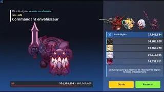 Guardian Tales Raid - Oghma - Vinette - Claude - Cammie vs Invader Commander (75,6)