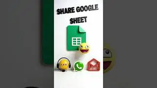SHARE GOOGLE SHEET #googlesheets #sheet #excel