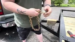 Installing Safety Chains On A Trailer!