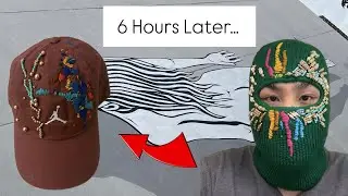 6 Hours of Hand Embroidery Condensed into 3 Minutes