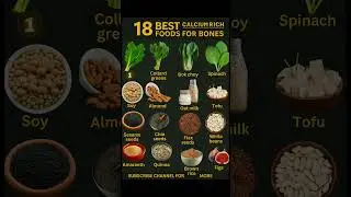 18 Best Calcium Rich Food For Bones #calcium #food #shorts