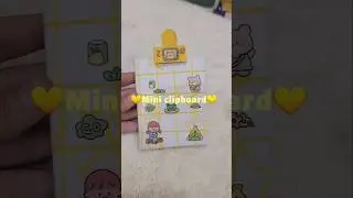 Cute mini clipboard📋💛🍒💕 #diy #cardboard #papercraft #mini #clipboard #trending #youtubeshorts