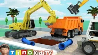 Excavator Hydraulic Hammer Drill &Clamp Trucks for Kids | Fountain PipeRepair