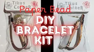 DIY Paper Beads Bracelet Kit - Paper Beads - Paper Bead Jewelry