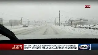 Dangerous driving conditions seen on roads across NH
