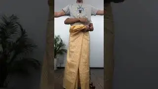 How to tie longyi in Myanmar.