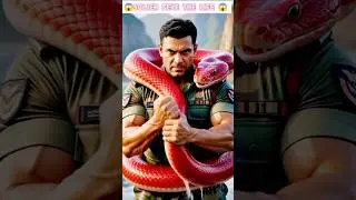 Indian Soldier vs Giant Red Snake! 🇮🇳🐍 An Epic Rescue Mission!#shorts