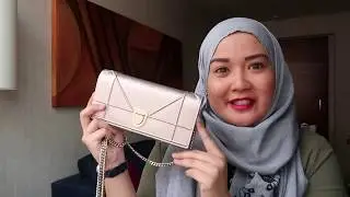 DIOR DIORAMA CROISIÈRE WALLET ON CHAIN IN GOLD