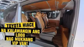 Toyota hiace commuter na kalawangin ang loob nag mukhang VIP!