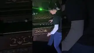 Me trying to play the organ piano while investigating #funny  #ghost #haunted