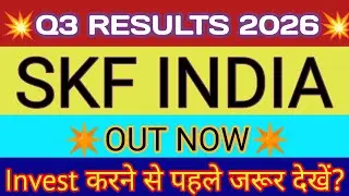 SKF India Q3 Results 2026 🔴 SKF India Share Result 🔴 SKF India Share Latest News 🔴 SKF India Share