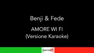 KARAOKE COVER - BENJI & FEDE - AMORE WIFI (BASE MUSICALE)
