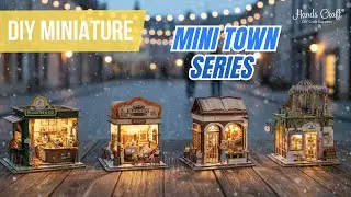 DIY Miniature House: Coffee Shop, Flower Shop, Bakery, Bookstore