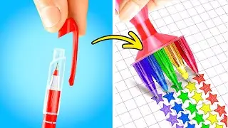 ASTUCES DR&Ocirc;LES POUR L'&Eacute;COLE || Conseils Sympas de Dessin et Peinture DIY par 123 GO SCHOOL