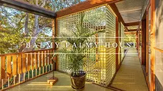 Balmy Palmy House &ndash; Wohndesign, das zwischen den B&auml;umen an einem steilen und felsigen Hang schwebt
