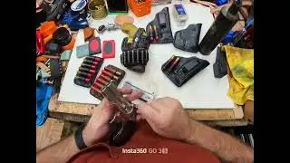 Изготовленная на заказ кожаная кобура и держатели патронов. Kimber K6s. 17HMR. 22mag, 22Lr. #edc ...