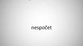 How to say a vast number of in Czech?