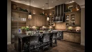 Multicolored Walls and Dark Hardwood Floors