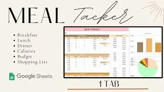 How I Meal Plan Using Google Sheets🥗 | Meal planner, recipe database, & automated shopping list