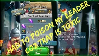 Lords Mobile Trap: Had to Poison My leader!!! Glad I know how to take care of people!!!