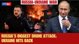 Russia-Ukraine War: Ukraine Hits Russian Airbase after Russia launches largest drone attack