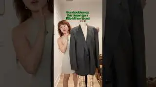 Как ушить плечи на блейзере #шитье #портняжноедело