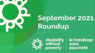 September RoundUp - Disability Without Poverty [English]