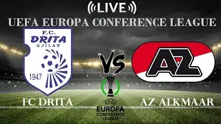 🔴FC Drita Vs AZ Alkmaar | UEFA Europa Conference League | Live Score