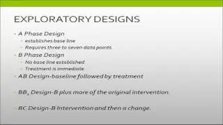 Single Subject Design