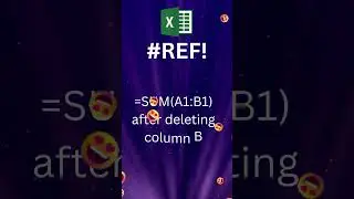 Understanding and Fixing the #REF! Error in Excel #shorts