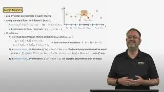 Lecture 4-7 | Interpolation Using Cubic Splines | Advanced Mathematical Methods for Engineers