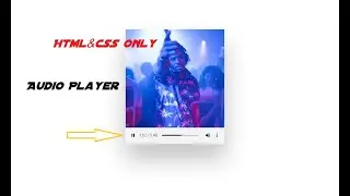 Html & CSS Only Audio Player | HTML5 Audio