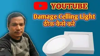 Damage Ceiling Light Repairing at Home ⚡  Safety Tips #viewers#followers#fans