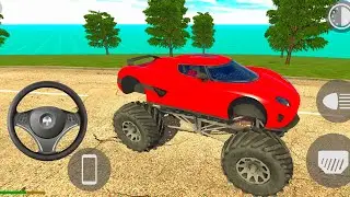 🚛 Monster Truck Extreme Jump & Power Smash Drive | Indian Car Map | Driving Game 3D