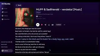 MUPP & Sadfriendd - vendetta! [Music] Mureka ai