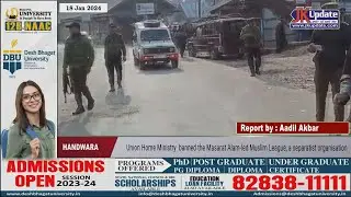 Union Home Ministry  banned the Masarat Alam-led Muslim League, a separatist organisation