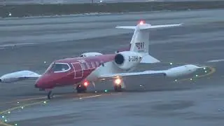 LEARJET 35 D-CDRF TAXI IN AFTER LANDING - ZURICH AIRPORT WEF 2024 14-1
