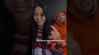 BLACKPINK JISOO &LISA CH+ VLIVE - They talked about snowdrop kissing scene