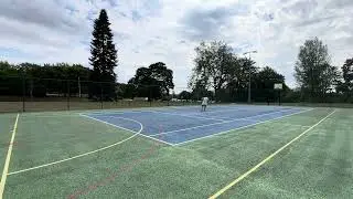 Netball Court CoD/Speed - Shuffle + Short Angled Sprint + Shuffle + Short Angled Sprint