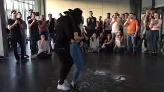 Dwé & Gaby dancing Urban Kiz at Kizz Kiss Festival 2019 (Ljubljana) [Sunday]