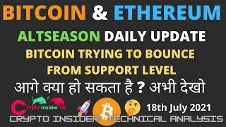 Bitcoin Trying to Bounce from Support Level- CryptoInsiderTA Hindi