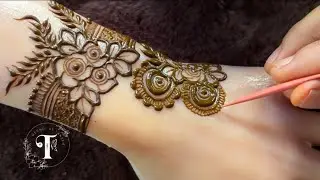 How To :Floral Quick Style Henna Design |Learn Beautiful Henna Design Style Design 