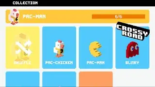 All 6 Characters in the PAC-MAN Area | Crossy Road