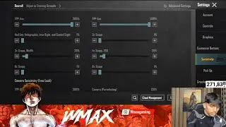 Настройки чувствительности WMAX для игр 🔥 Лучшие настройки для BGMI / PUBG Mobile